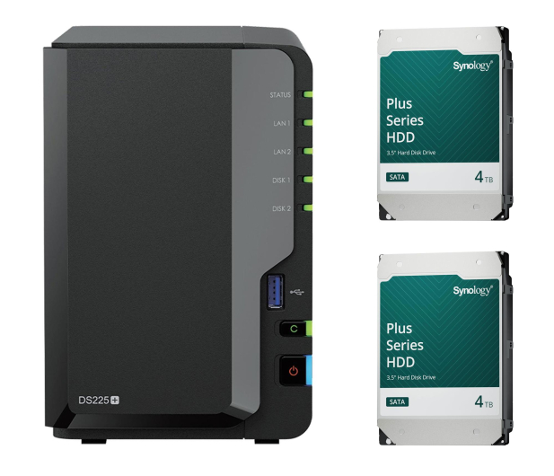 Synology DS225+ (2x 4TB HDD HAT3300-4T) - 1350845 - zdjęcie